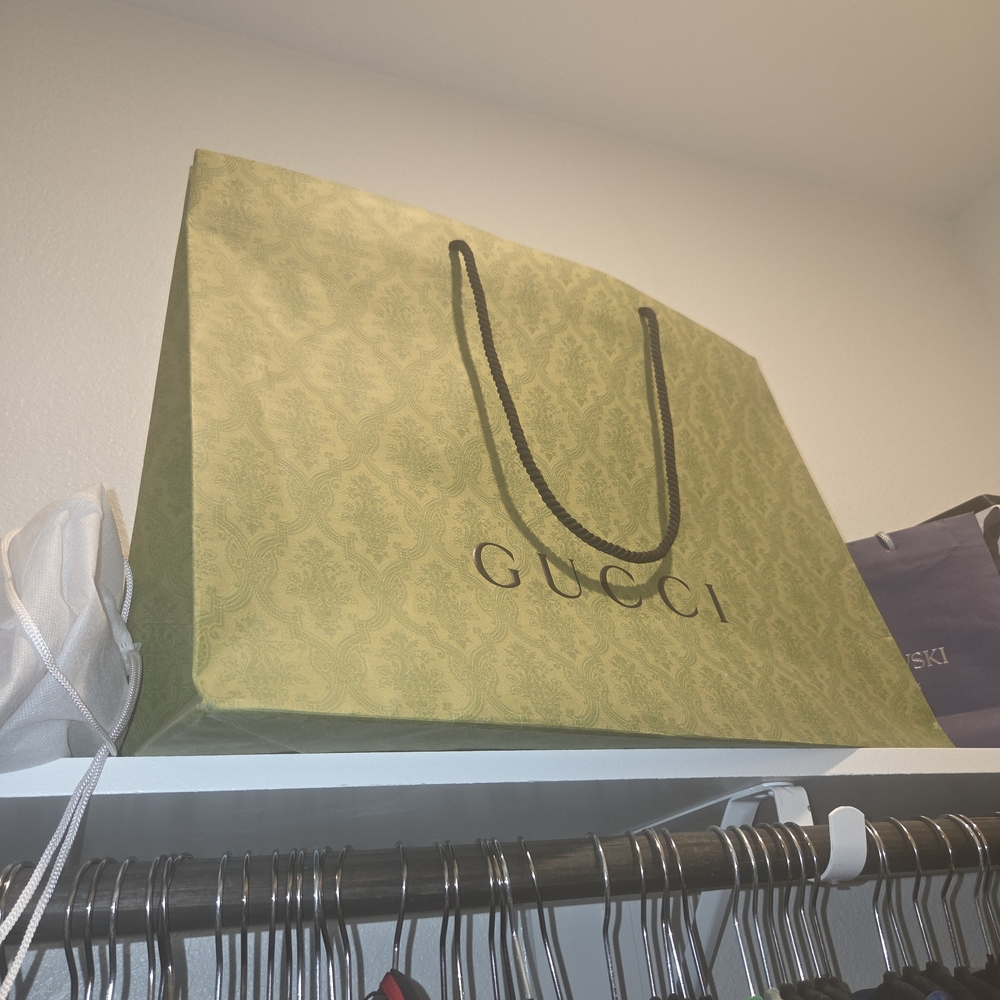 Gucci Olive Green Patterned Tote